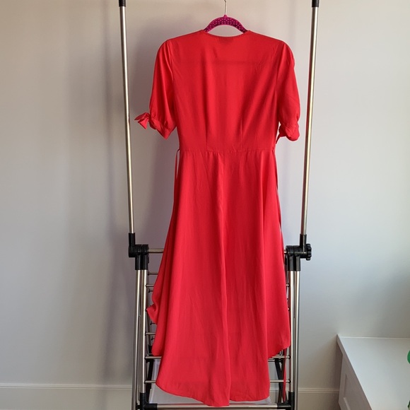 Salmon Wrap dress - Picture 4 of 4